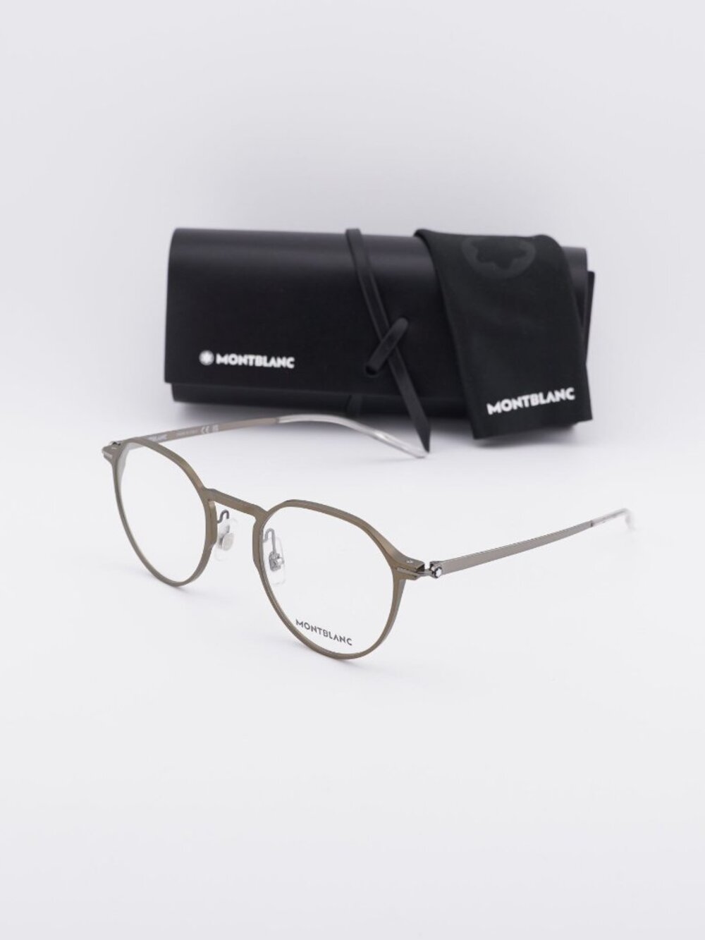 Montblanc MB0233O 002 Round Eyeglasses 50mm – Green
